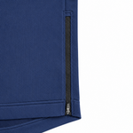 Load image into Gallery viewer, Close-up of the black side zipper on The Standard Crew in Navy