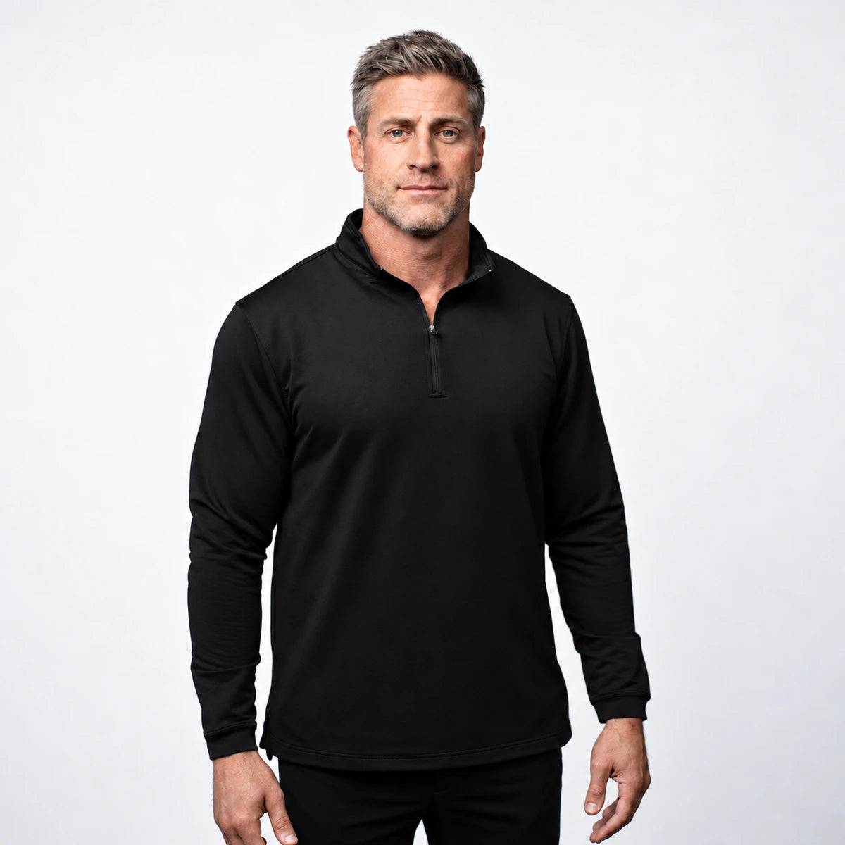 Reserve QTR Zip in black — front